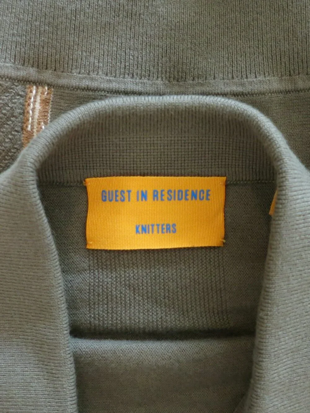GUEST IN RESIDENCE Unisex Green Cotton BAJA PLAZA Knit Sweater Shirt Cardigan M - Picture 9 of 9